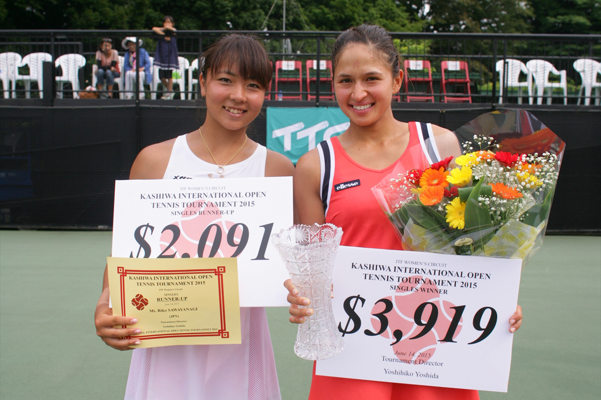 【かしわ国際オープン】瀬間詠里花が2年ぶりのITF大会優勝
