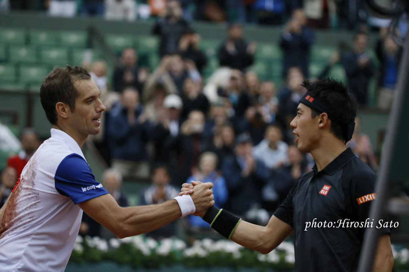 【全仏オープン】錦織圭は第9シードのガスケに敗れ、8強入りを逃す　　> 続きを読む
