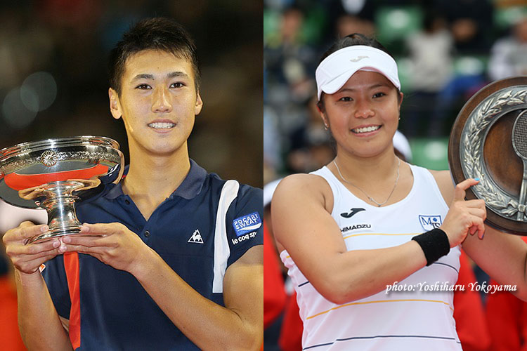 【三菱全日本テニス選手権】シングルスでは綿貫陽介、大前綾希子が初優勝　　> 大会サイトへ