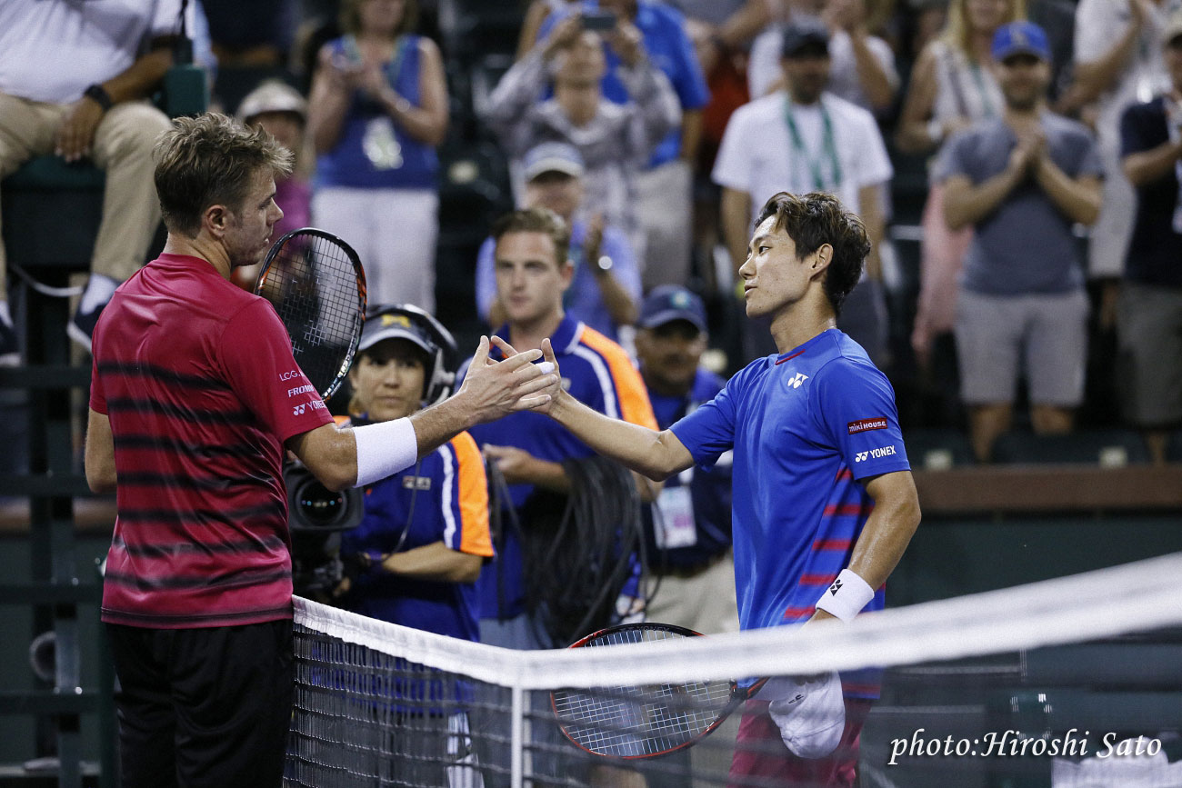 【BNPパリバ・オープン】西岡が16強入り。錦織は4強入りを逃す
