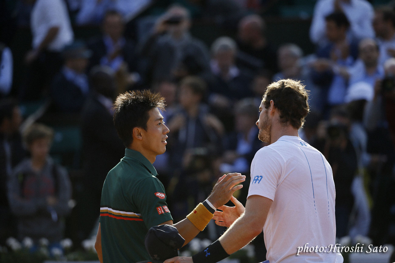 【全仏オープン】錦織圭は8強止まり。第1シードのマリーに逆転負け