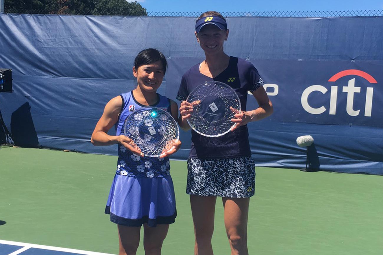 【シティ・オープン】女子ダブルスでは青山修子組が優勝
