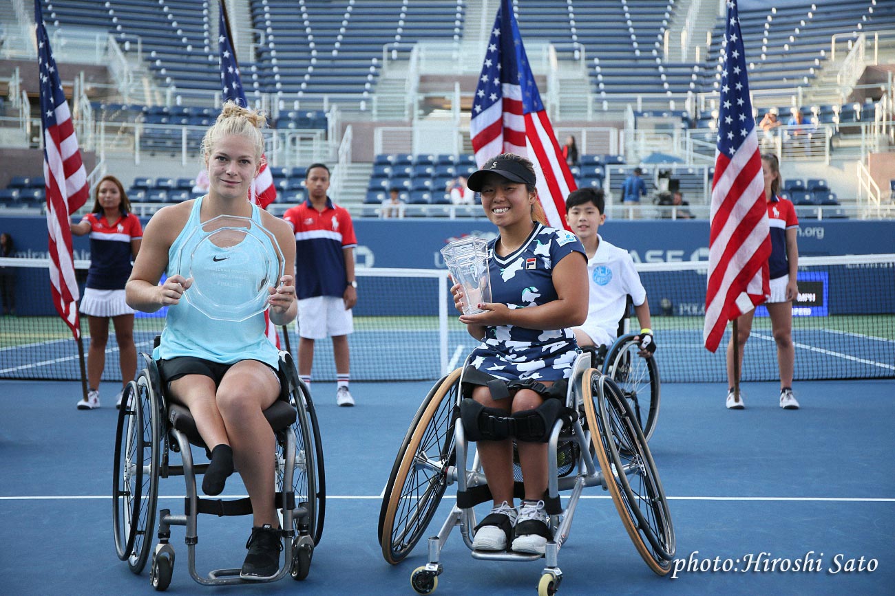 【全米オープン】車いすテニス女子単で上地結衣が3年ぶりの優勝