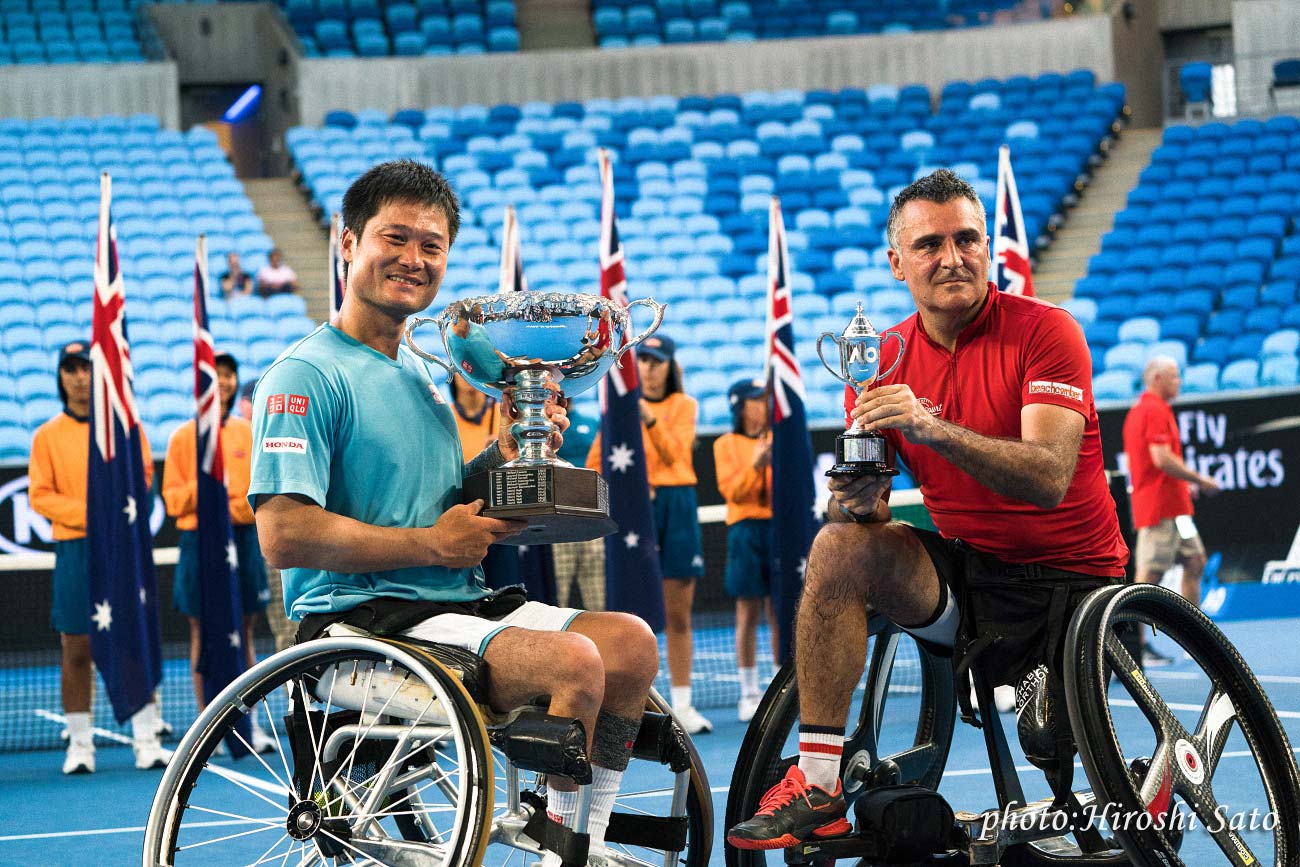 【全豪オープン】車いすテニス男子単で国枝慎吾が3年ぶり9度目の優勝