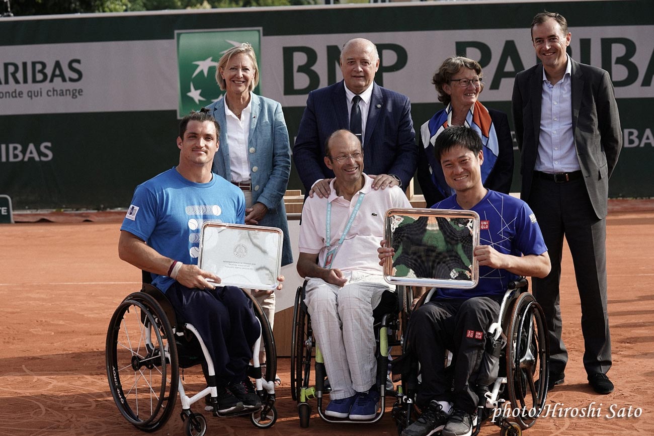 【全仏オープン】車いすの国枝慎吾が3年ぶり7度目の優勝