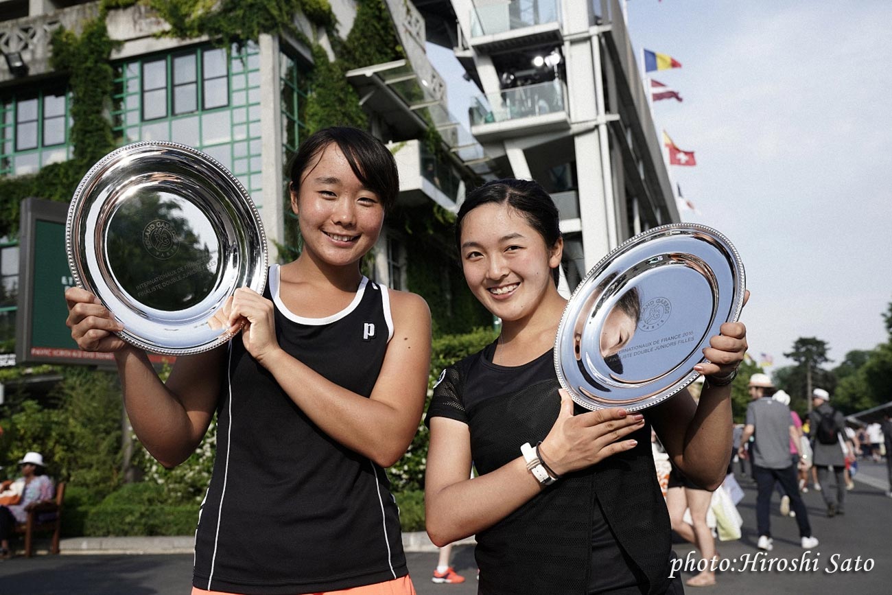 【全仏オープン】内藤祐希／佐藤南帆組がジュニア女子ダブルス準優勝