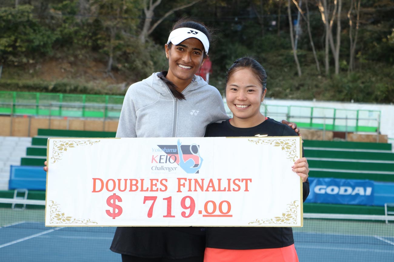 【慶応チャレンジャー国際女子】大前綾希子組がダブルス準優勝
