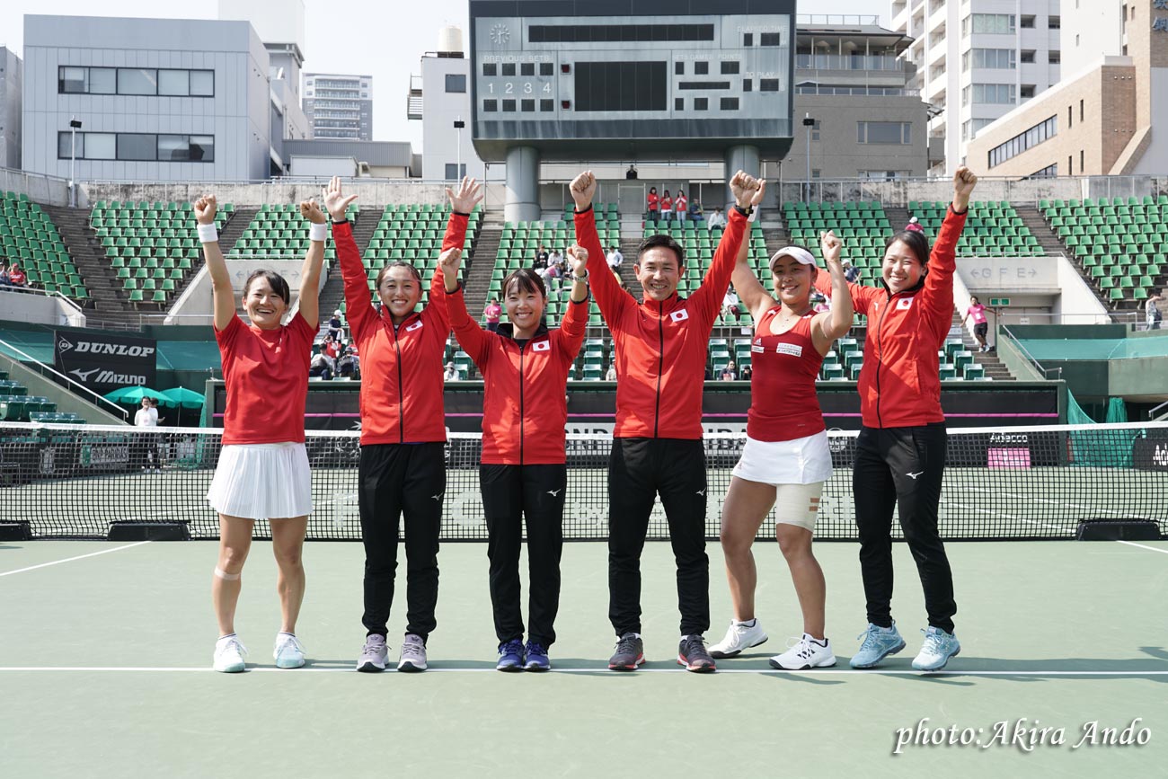 【フェドカップ・オランダ戦】日本が4戦全勝でWG2部残留を果たす