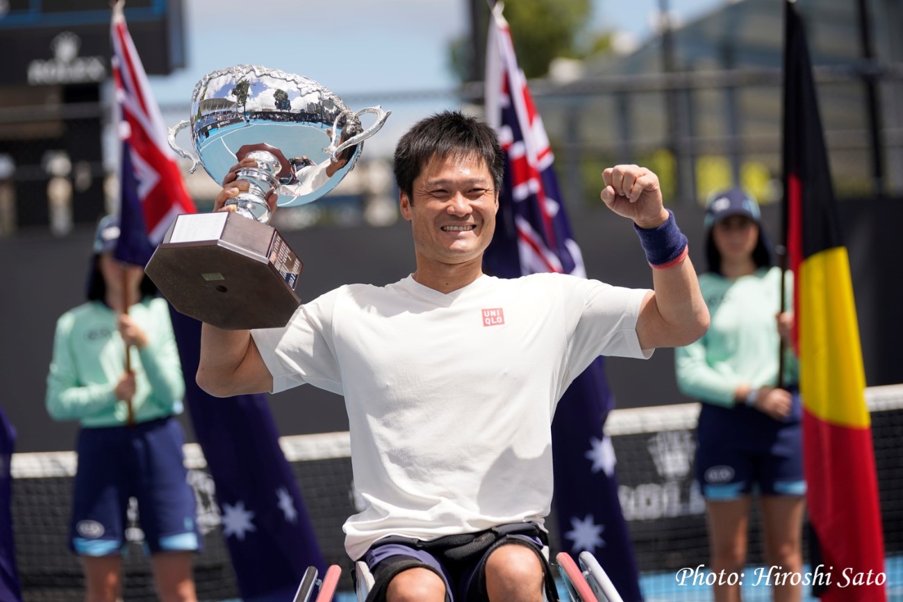 【全豪オープン】車いすテニスの国枝慎吾が2年ぶり10度目の優勝を飾る