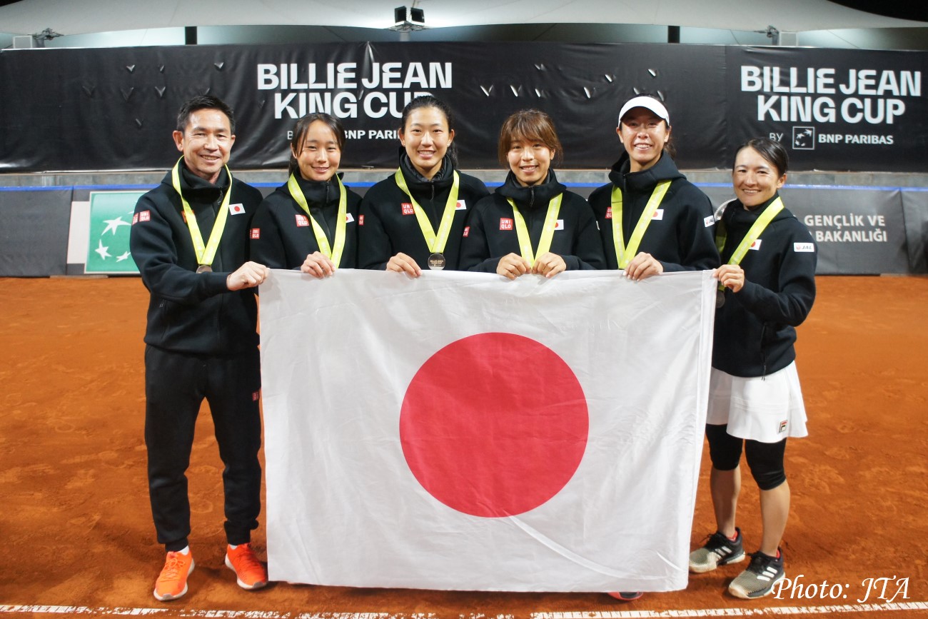 【BJK杯AOグループ1部】日本はグループ1部1位でプレーオフに進出