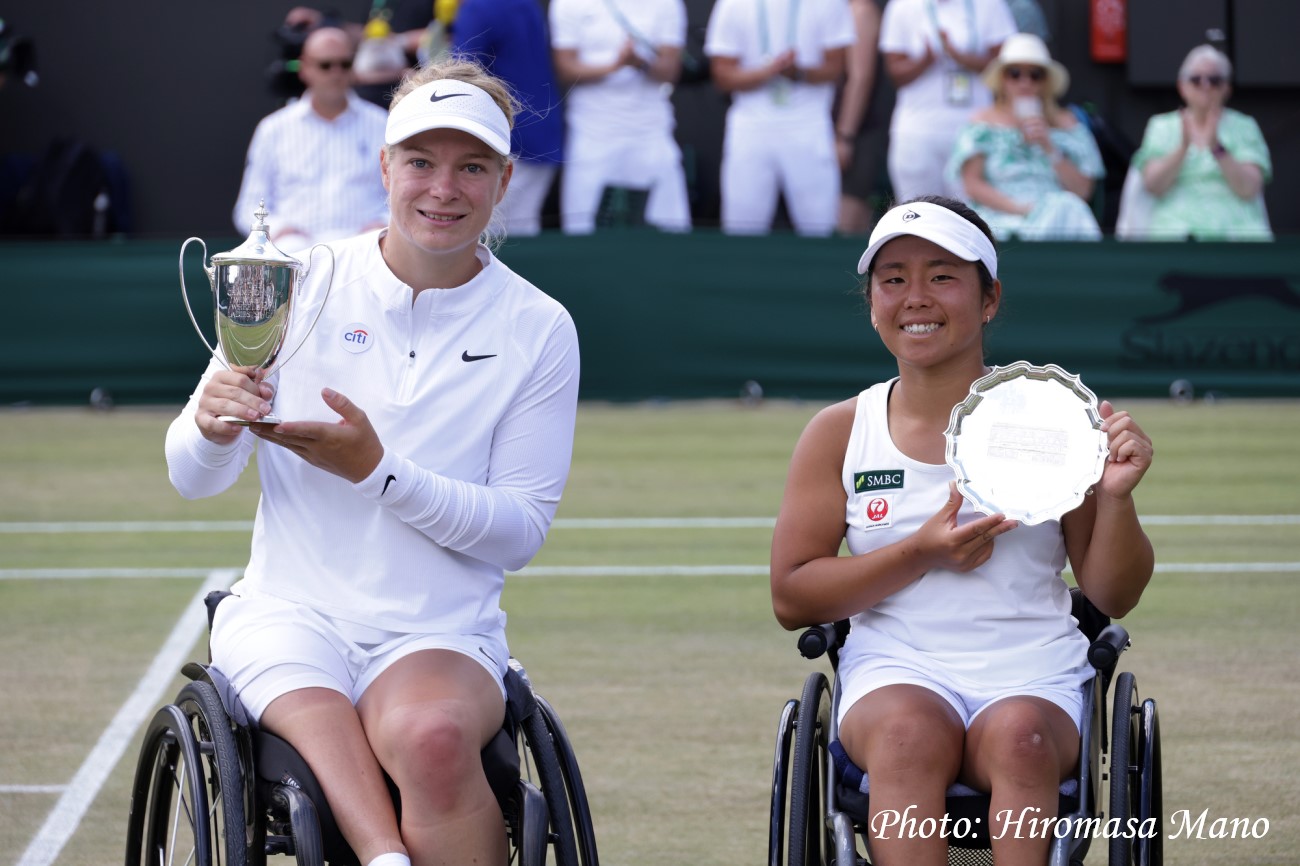 【ウィンブルドン選手権】車いすテニスの上地結衣はデフロートに敗れ準優勝
