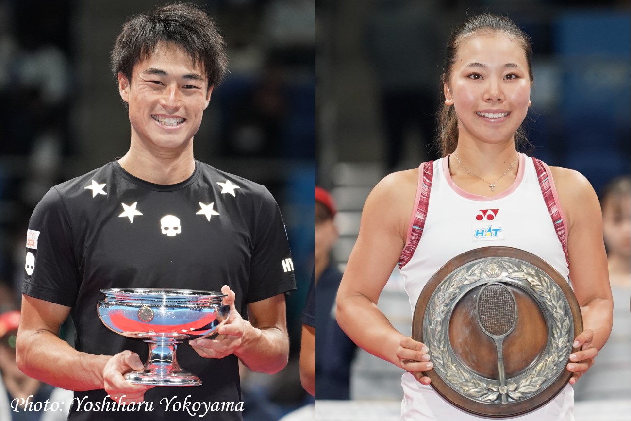 【全日本テニス選手権】男子単は今井慎太郎、女子単は坂詰姫野が優勝
