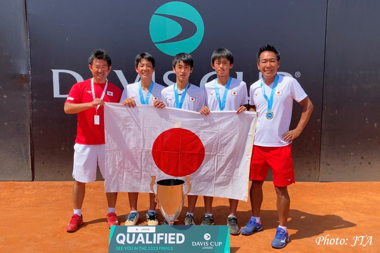 【デ杯ジュニアAO予選】日本は16歳以下女子、14歳以下に続く優勝