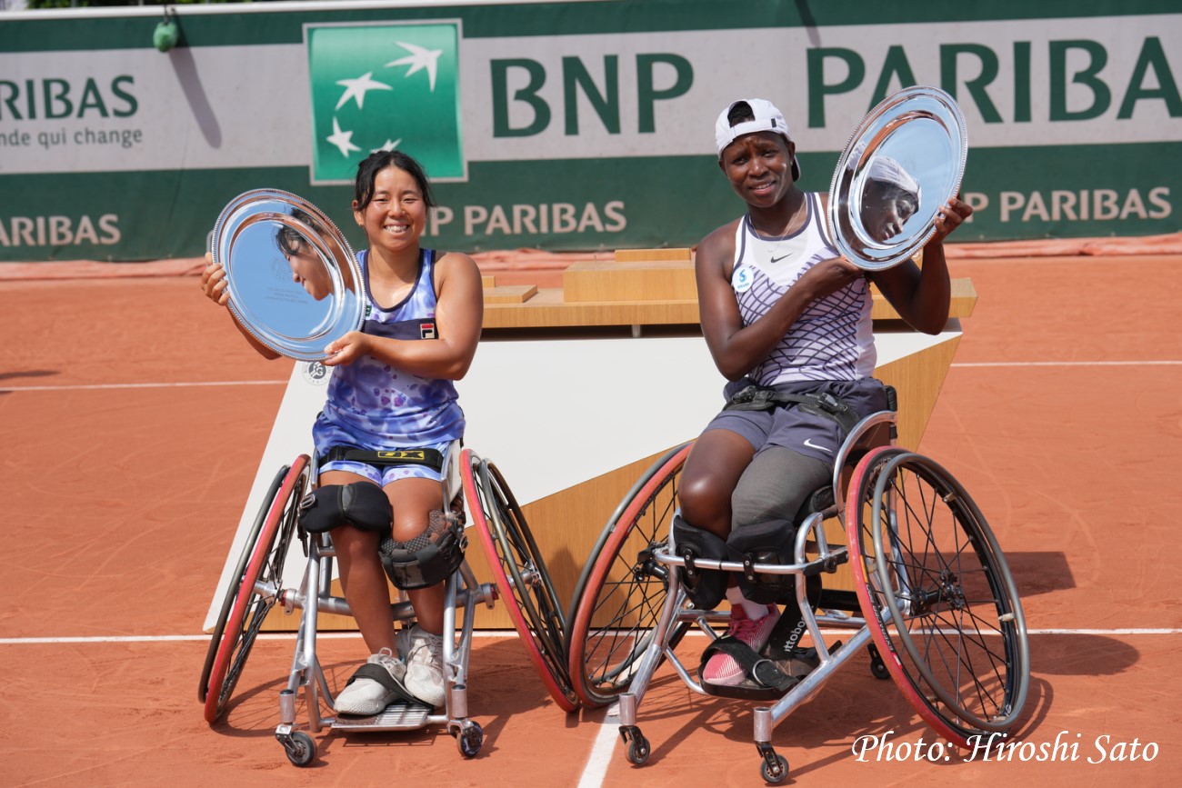 【全仏オープン】上地結衣がダブルスで6年ぶり4度目の優勝