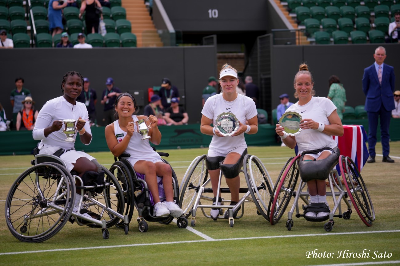 【ウィンブルドン】車いすテニス女子複で上地、モンジャニ組が初優勝