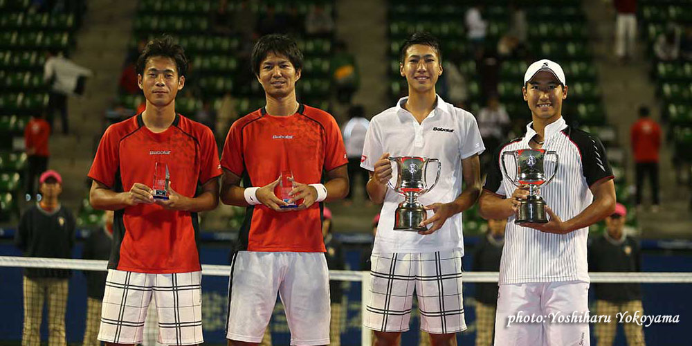 【2015/11/8】男子ダブルスは綿貫裕介、陽介の兄弟ペアが優勝