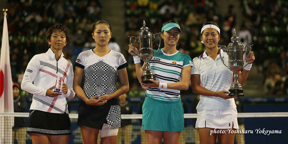 【2015/11/8】女子ダブルスは久見香奈恵、高畑寿弥組が優勝