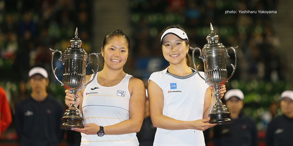 【2016/10/30】女子ダブルスでは今西美晴／大前綾希子組が初優勝、大前は単複2冠を達成
