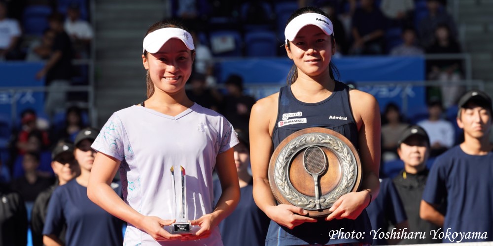 【2023/11/4】第1シードの加治遥が第2シードの西郷里奈を下して初優勝