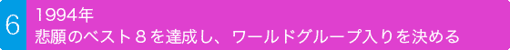 1994年、悲願のベスト８を達成し、ワールドグループ入りを決める
